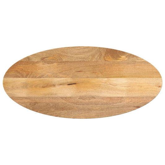 vidaXL Table Top 140x60x3.8 cm Oval Solid Wood Mango