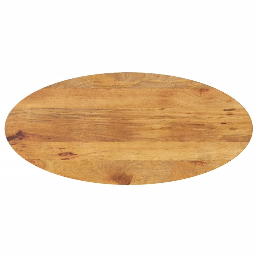 vidaXL Table Top 80x40x2.5 cm Oval Solid Wood Mango