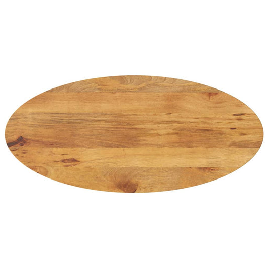 vidaXL Table Top 90x40x2.5 cm Oval Solid Wood Mango