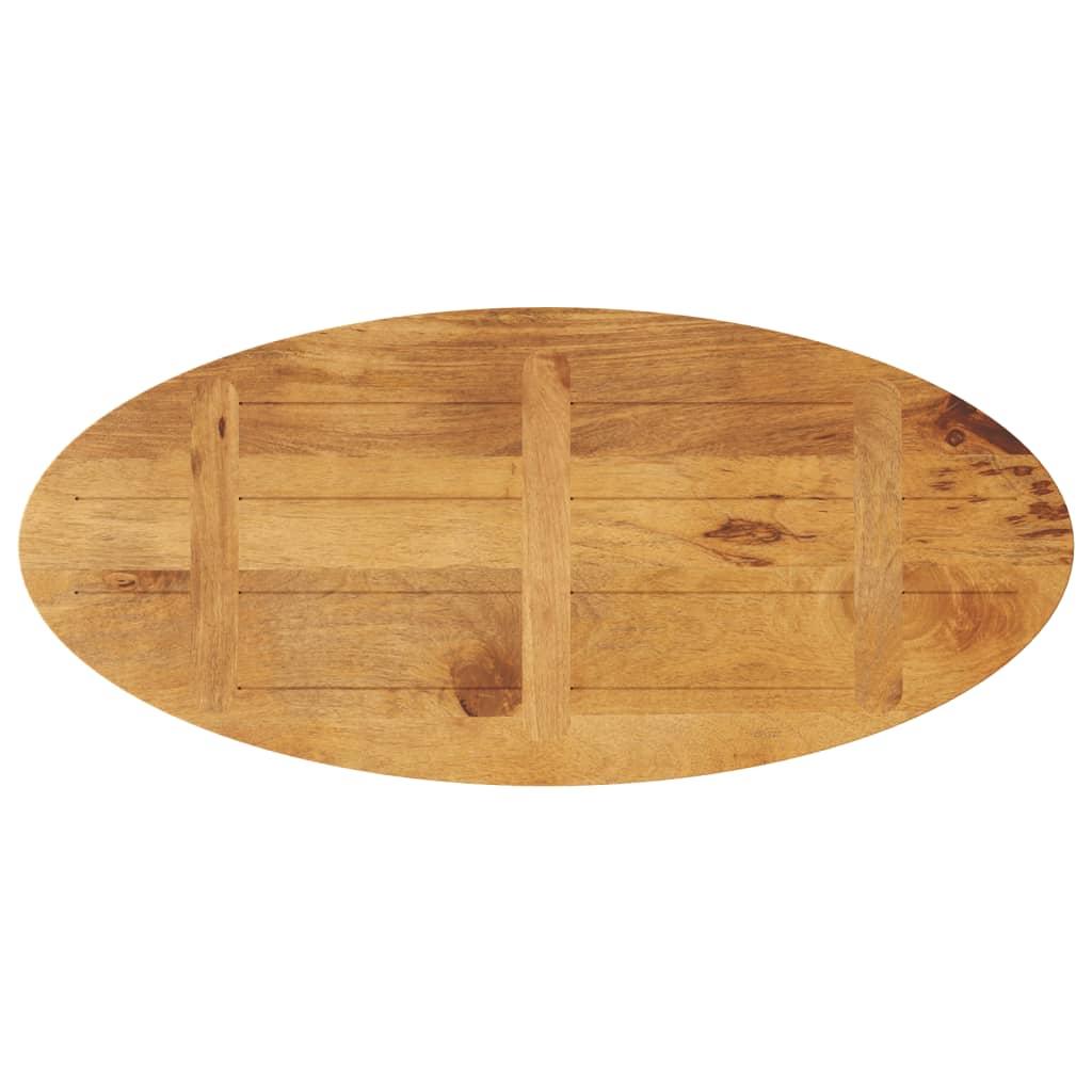 vidaXL Table Top 90x40x2.5 cm Oval Solid Wood Mango