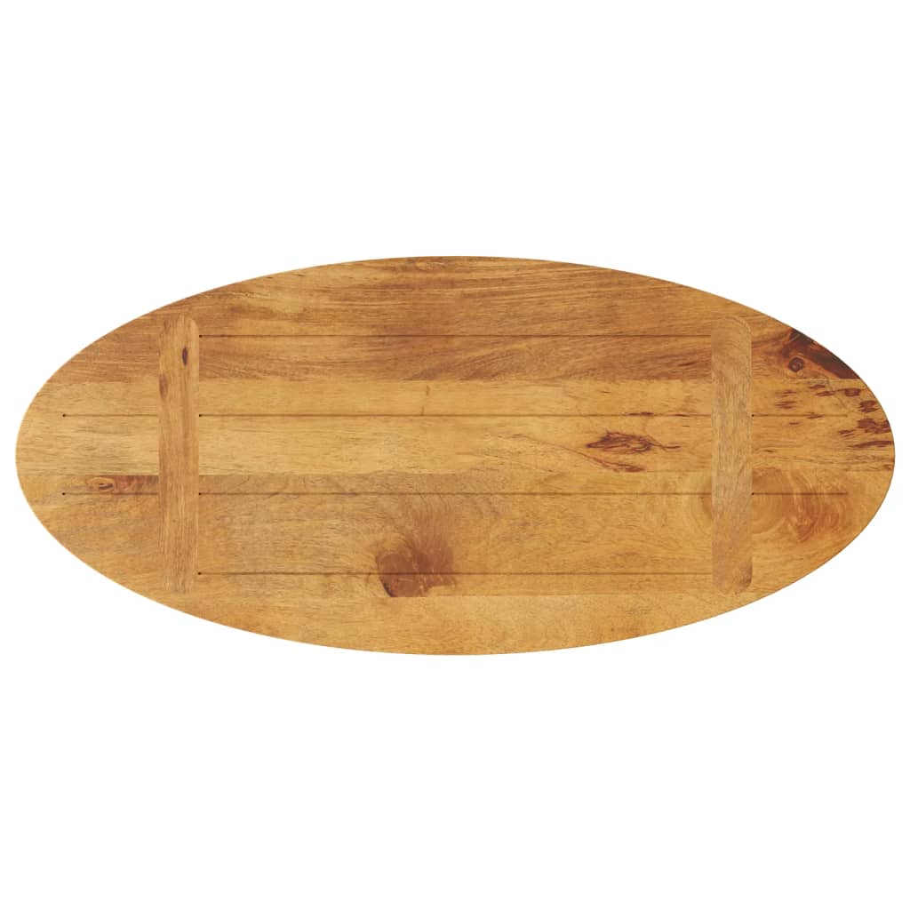 vidaXL Table Top 80x40x3.8 cm Oval Solid Wood Mango