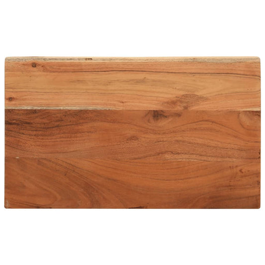 Table Top 40x20x2.5 cm Rectangular Solid Wood Acacia