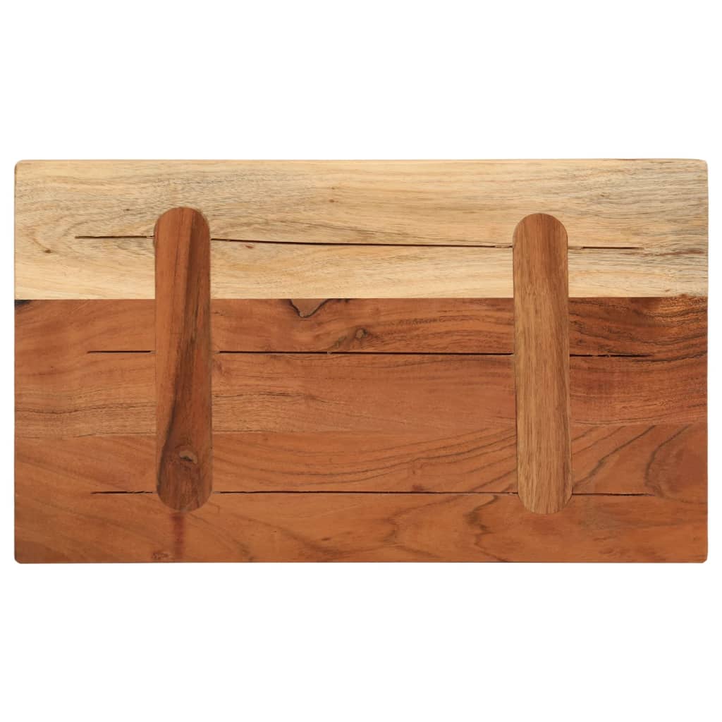 Table Top 40x20x2.5 cm Rectangular Solid Wood Acacia
