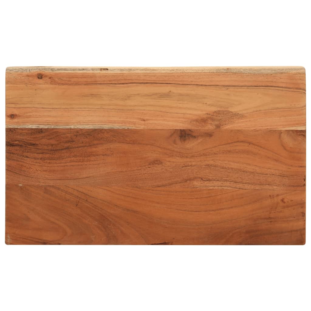 Table Top 60x40x2.5 cm Rectangular Solid Wood Acacia