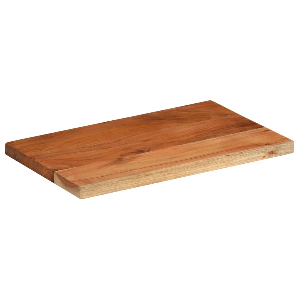 Table Top 60x40x2.5 cm Rectangular Solid Wood Acacia