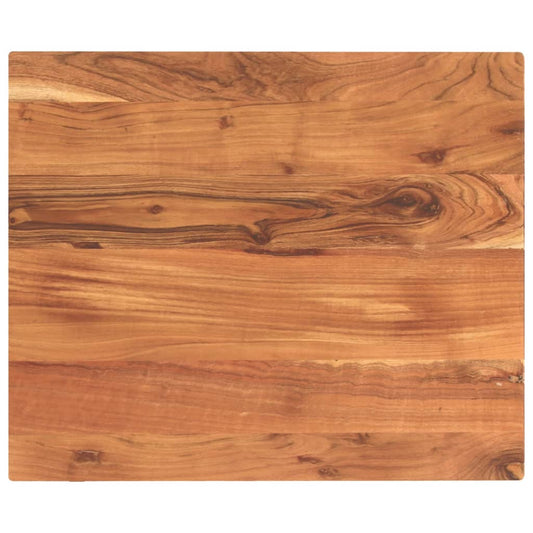 Table Top 60x50x2.5 cm Rectangular Solid Wood Acacia