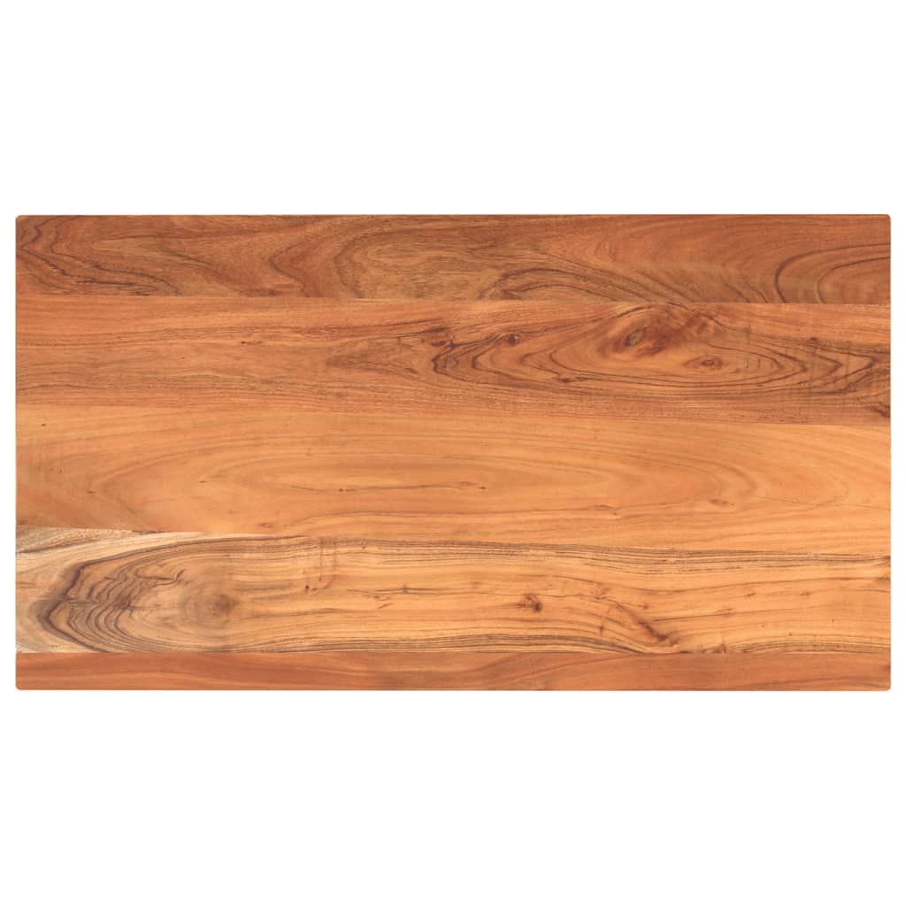 Table Top 100x60x2.5 cm Rectangular Solid Wood Acacia