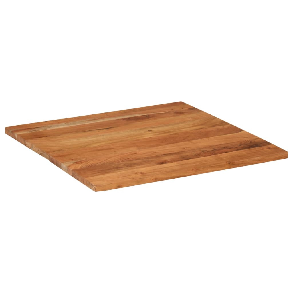 Table Top 70x70x2.5 cm Square Solid Wood Acacia
