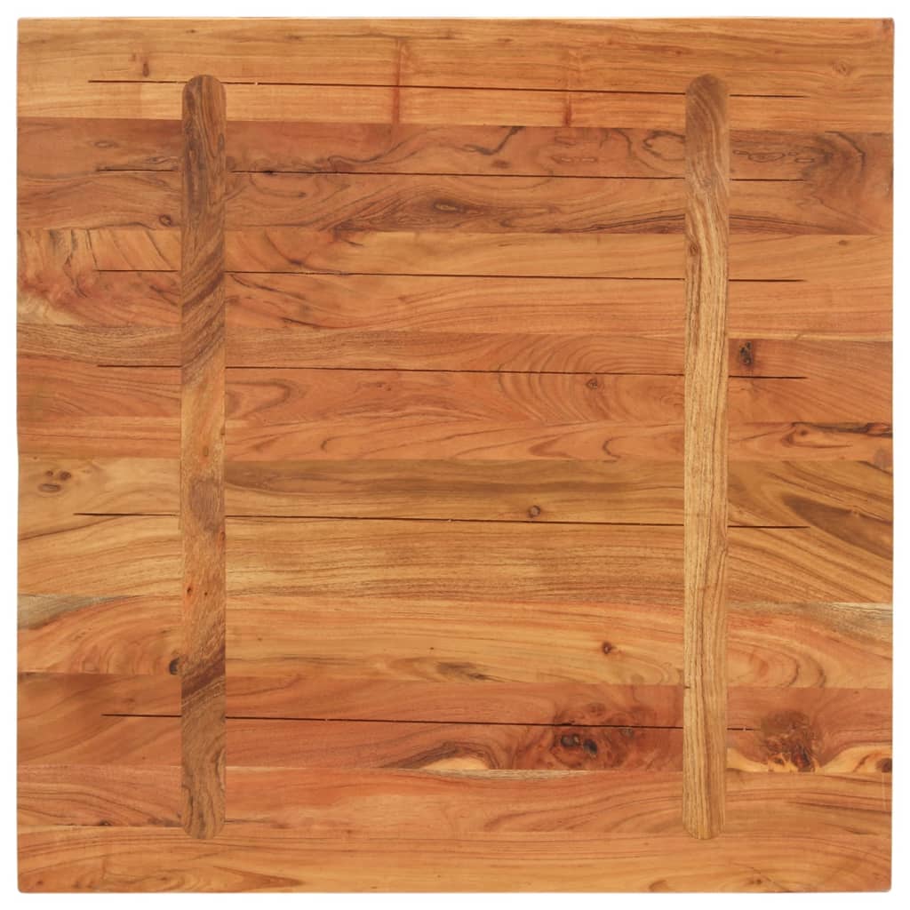Table Top 70x70x2.5 cm Square Solid Wood Acacia