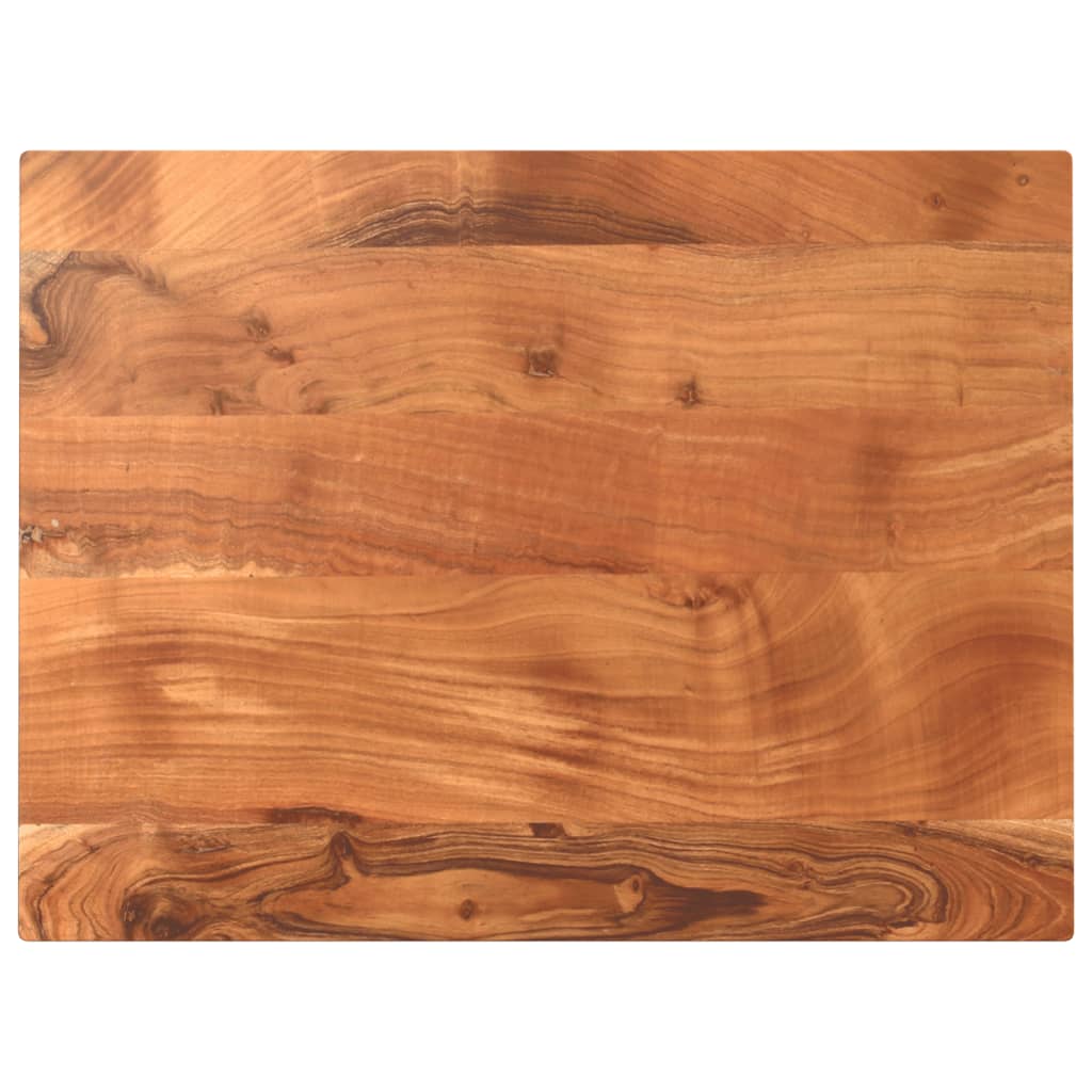Table Top 90x70x2.5 cm Rectangular Solid Wood Acacia