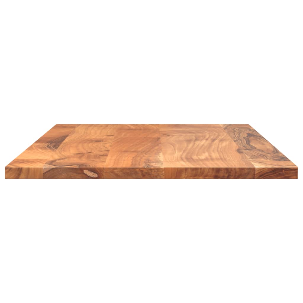 Table Top 90x70x2.5 cm Rectangular Solid Wood Acacia