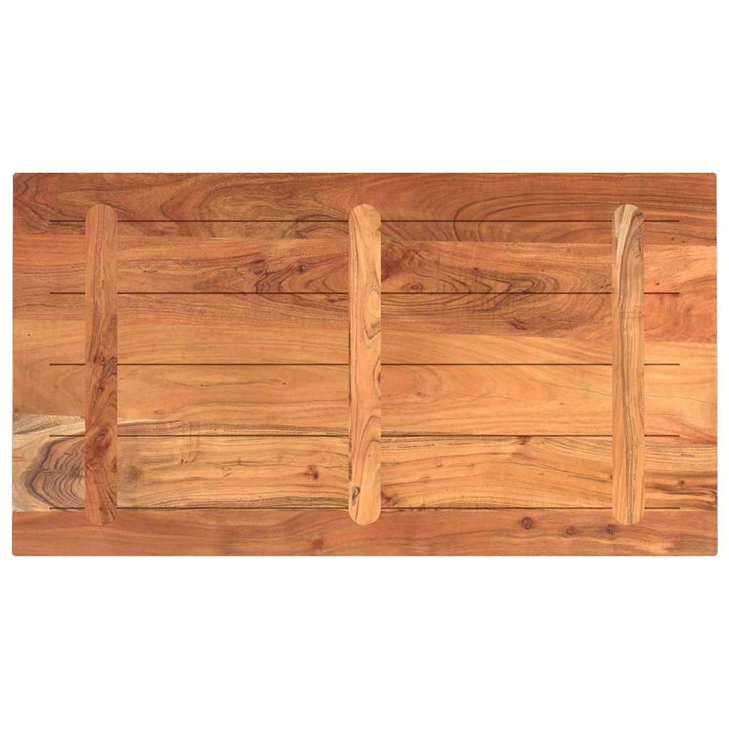 Table Top 100x70x2.5 cm Rectangular Solid Wood Acacia