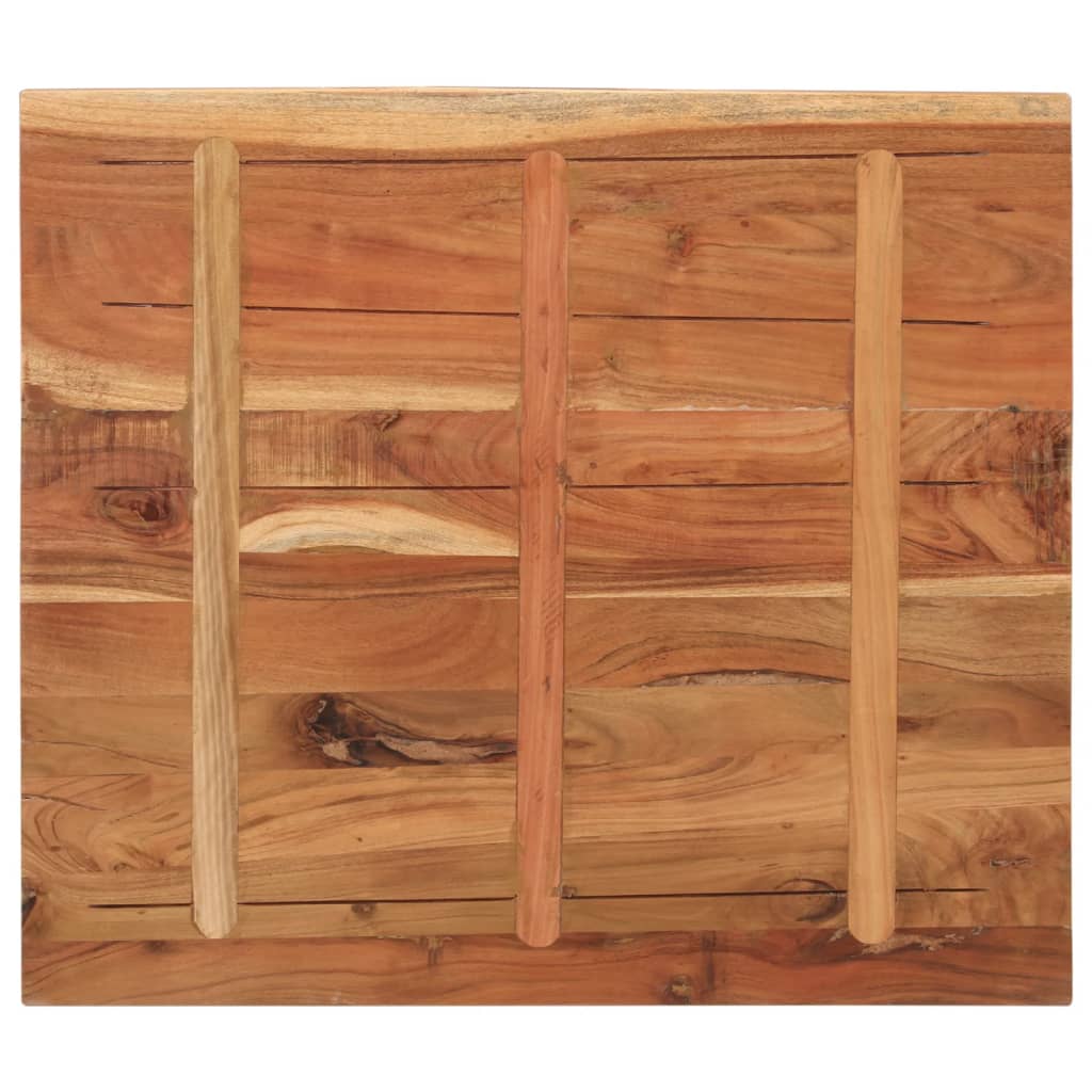 Table Top 100x80x2.5 cm Rectangular Solid Wood Acacia