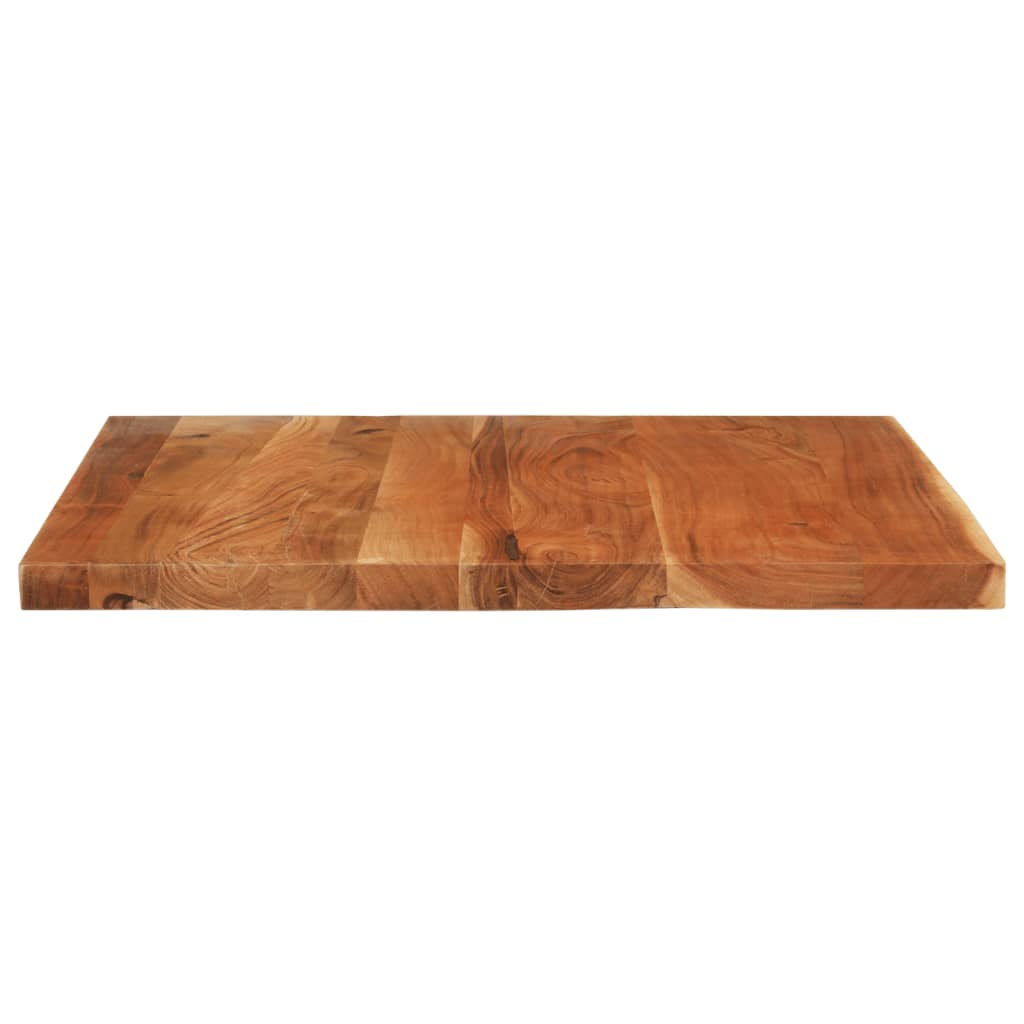 vidaXL Table Top 110x80x2.5 cm Rectangular Solid Wood Acacia