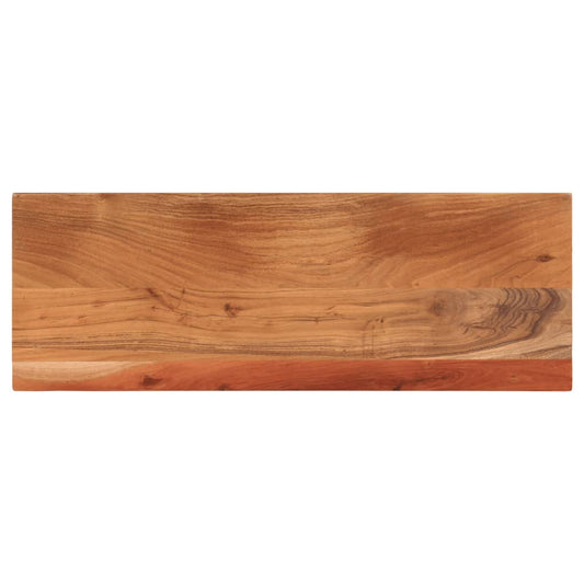 Table Top 90x40x3.8 cm Rectangular Solid Wood Acacia