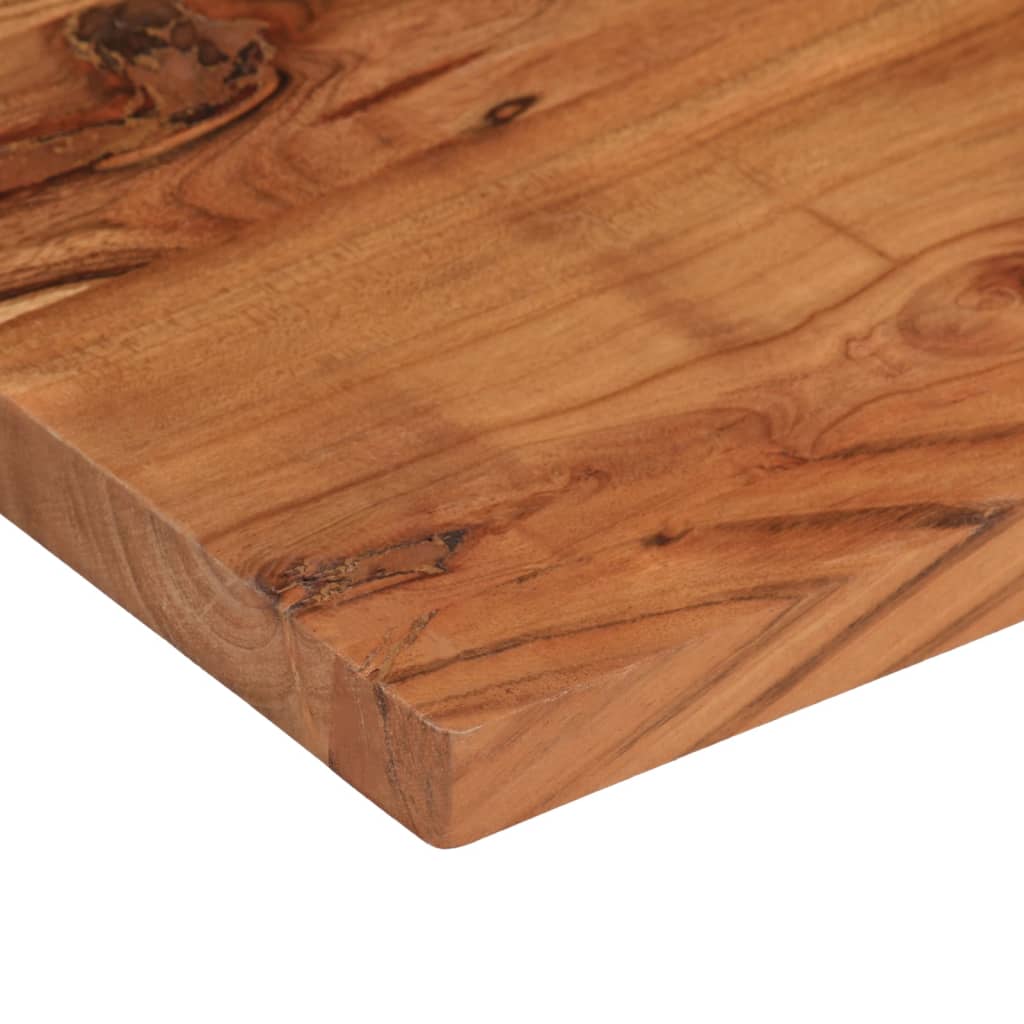 Table Top 90x40x3.8 cm Rectangular Solid Wood Acacia