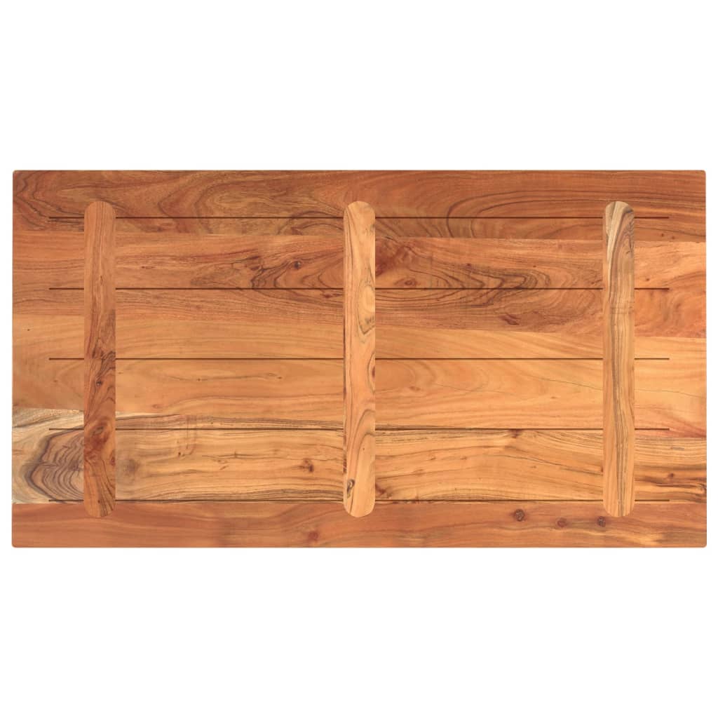 Table Top 100x50x3.8 cm Rectangular Solid Wood Acacia
