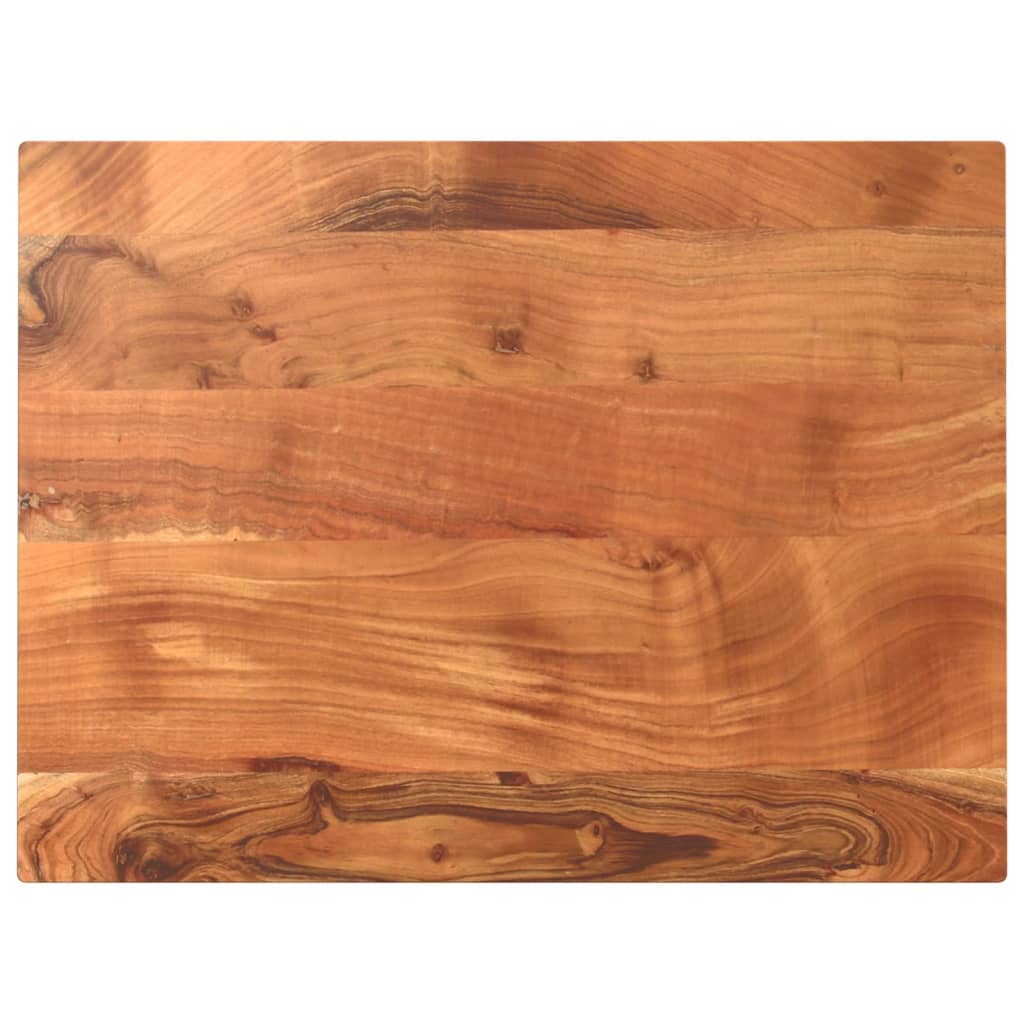 Table Top 70x60x3.8 cm Rectangular Solid Wood Acacia