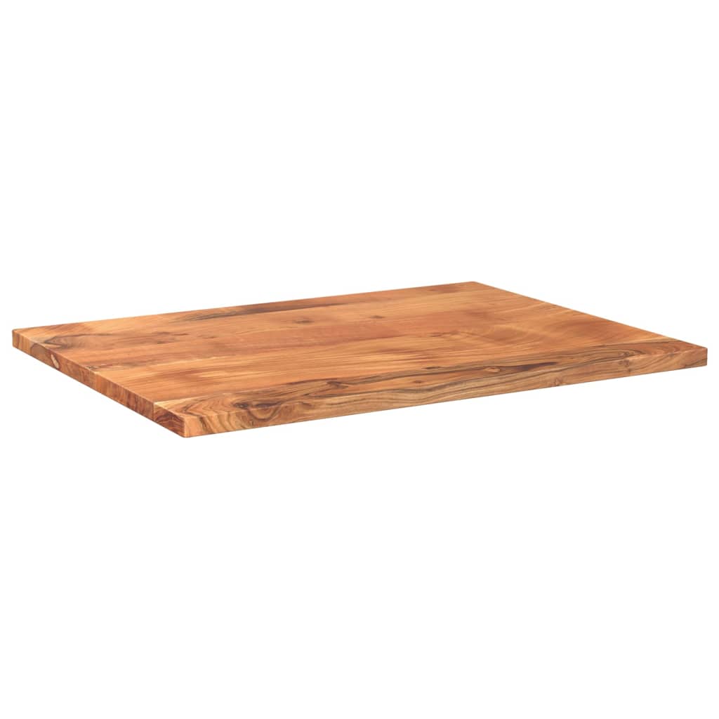 Table Top 90x60x3.8 cm Rectangular Solid Wood Acacia