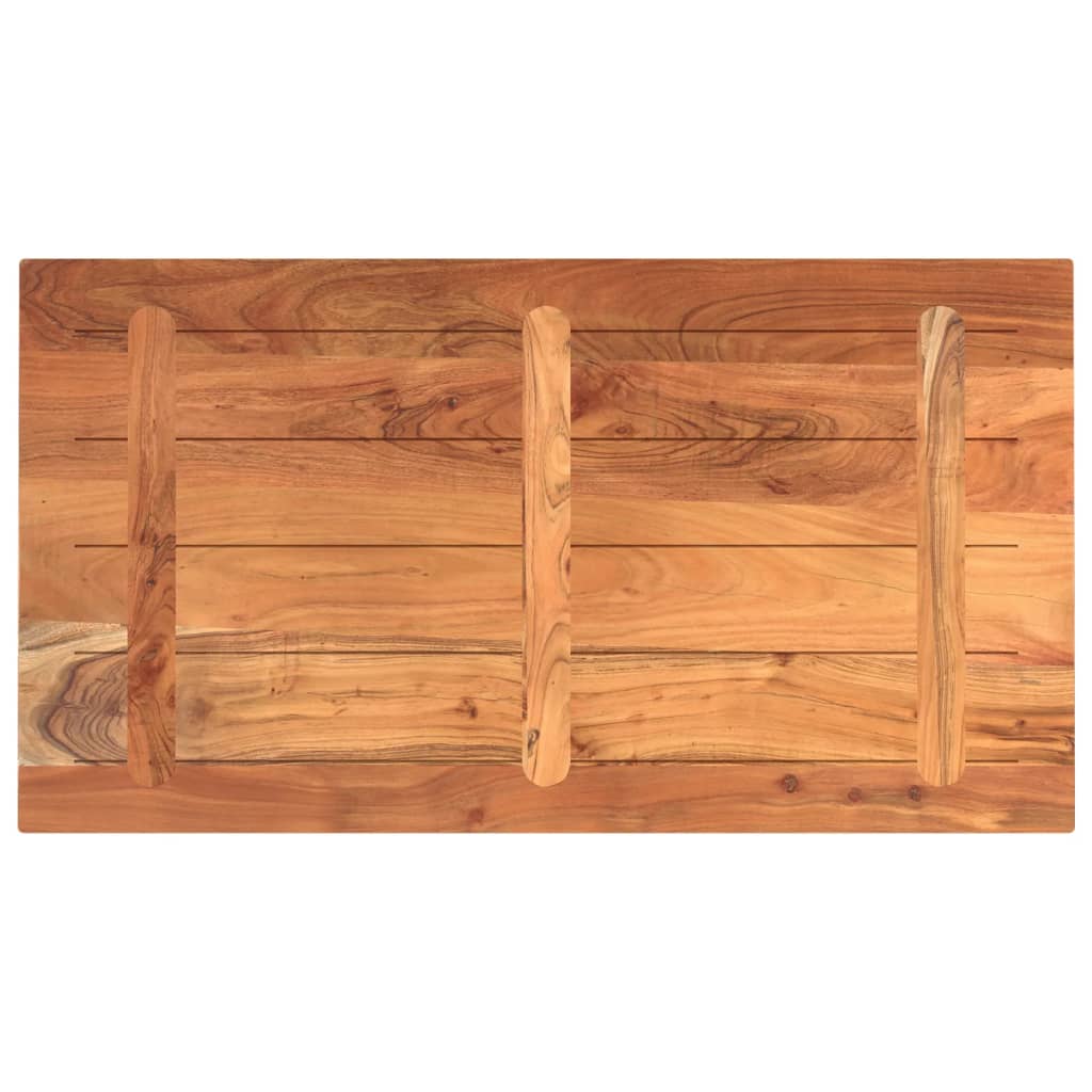 vidaXL Table Top 110x60x3.8 cm Rectangular Solid Wood Acacia