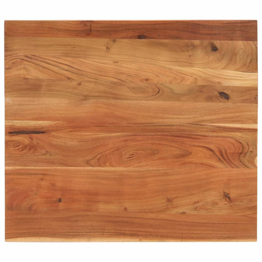 Table Top 90x80x3.8 cm Rectangular Solid Wood Acacia