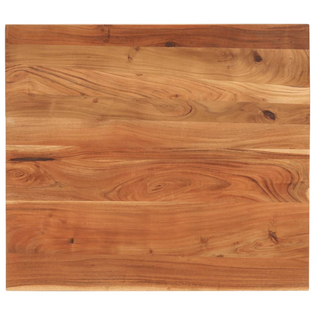 Table Top 100x80x3.8 cm Rectangular Solid Wood Acacia