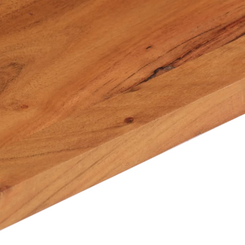 Table Top 100x80x3.8 cm Rectangular Solid Wood Acacia
