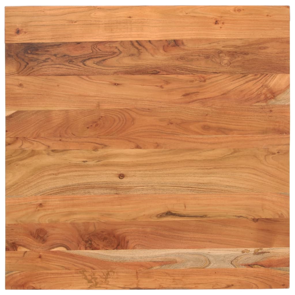 Table Top 90x90x3.8 cm Square Solid Wood Acacia