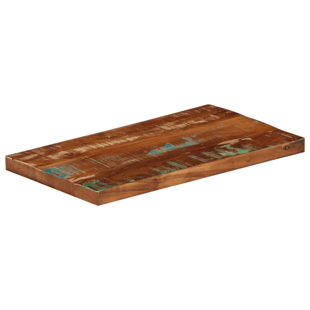 Table Top 50x40x2.5 cm Rectangular Solid Wood Reclaimed