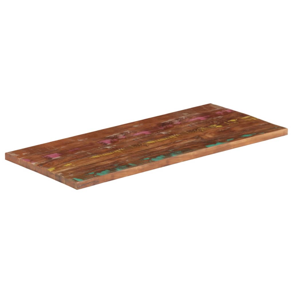 Table Top 120x50x2.5 cm Rectangular Solid Wood Reclaimed