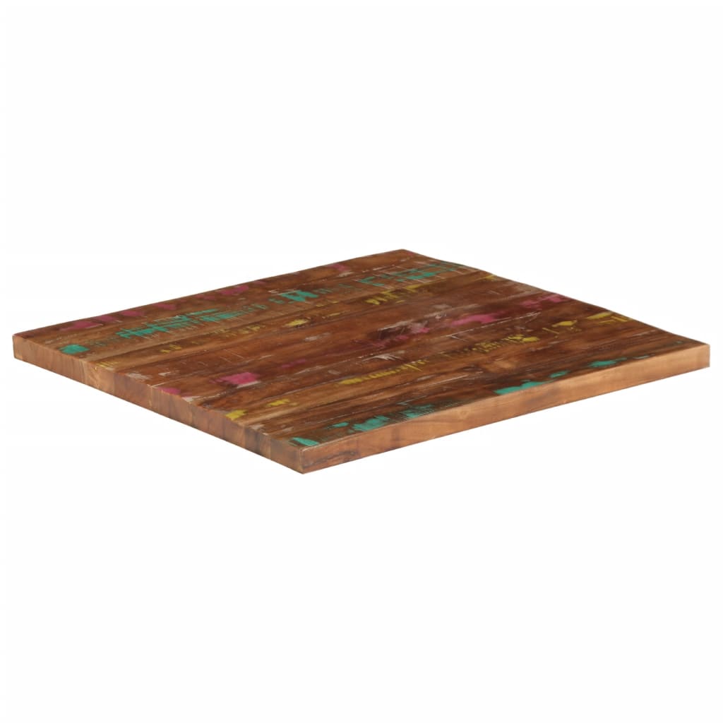 vidaXL Table Top 70x70x1.5 cm Square Solid Wood Reclaimed