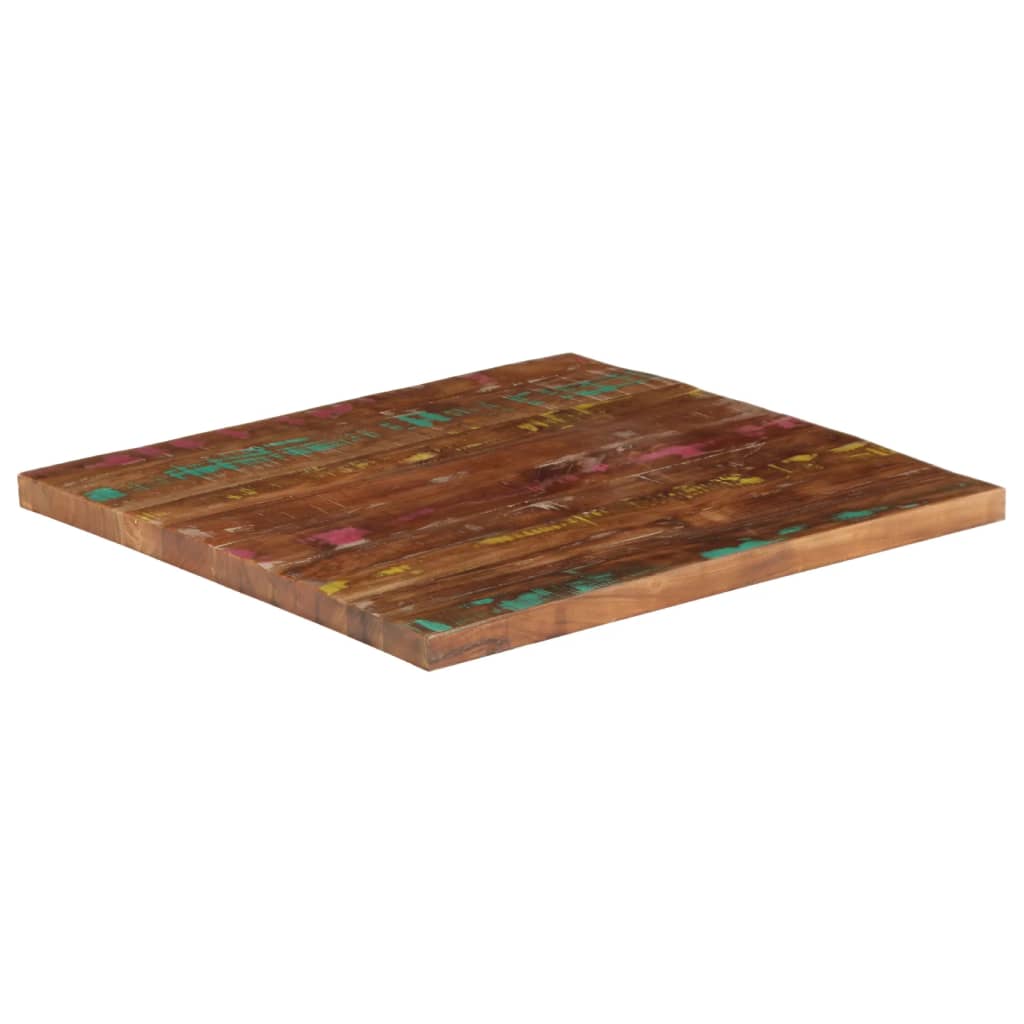 vidaXL Table Top 70x70x2.5 cm Square Solid Wood Reclaimed