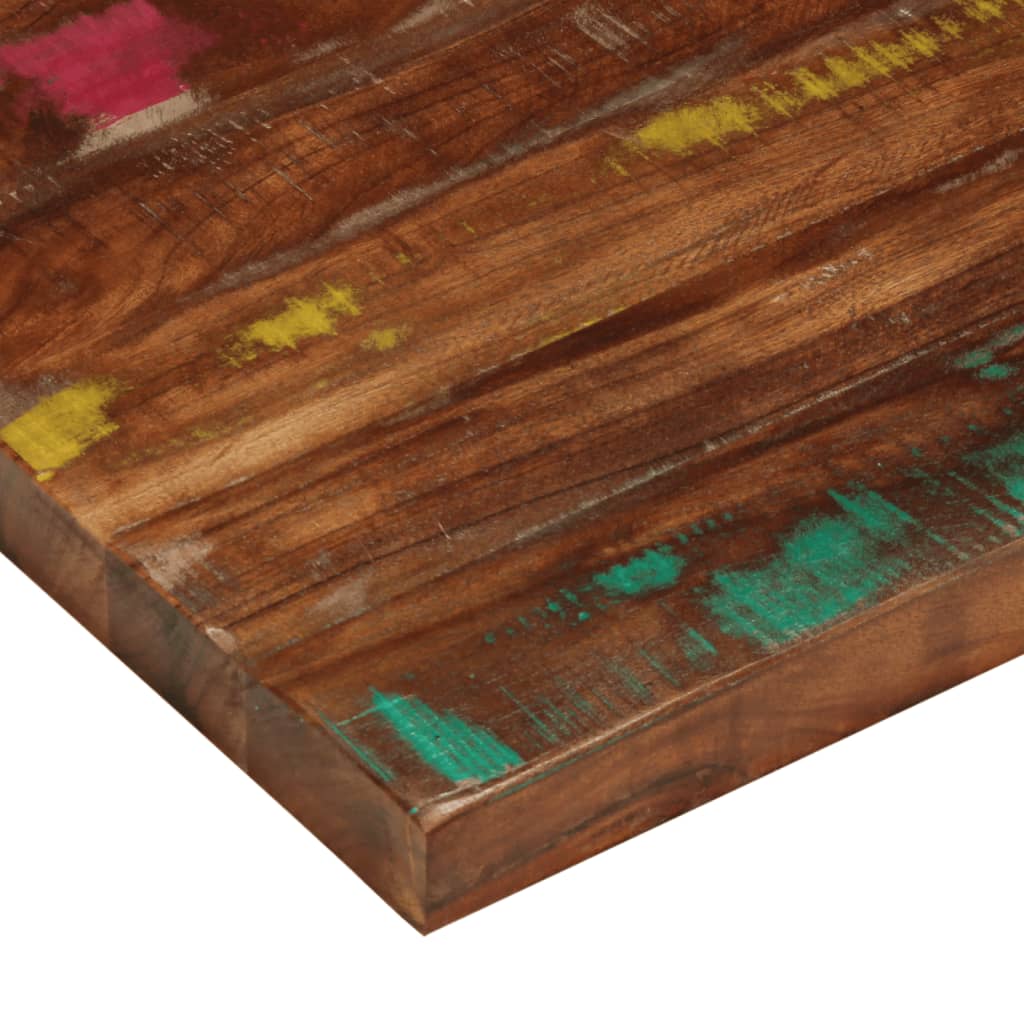 Table Top 80x80x1.5 cm Square Solid Wood Reclaimed