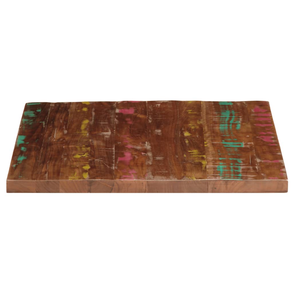 Table Top 80x80x2.5 cm Square Solid Wood Reclaimed