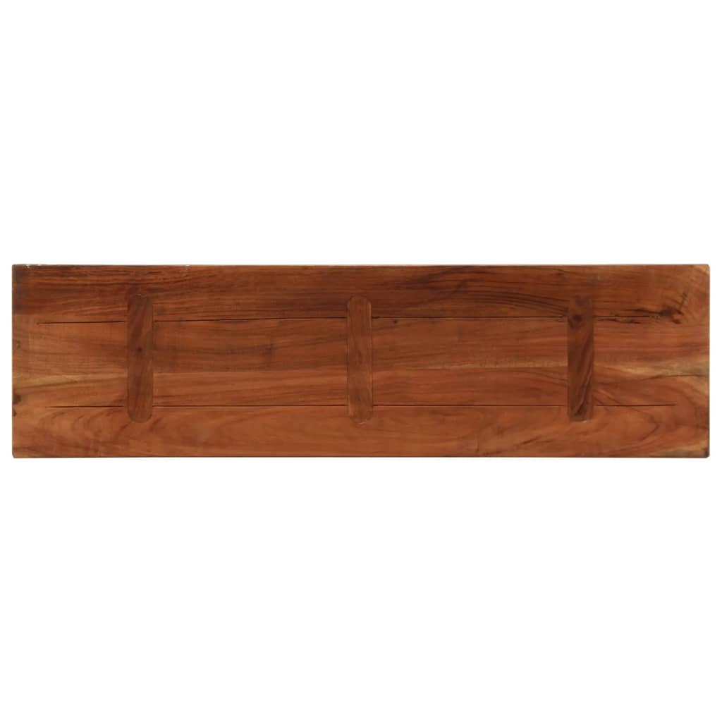 Table Top 120x20x3.8 cm Rectangular Solid Wood Reclaimed