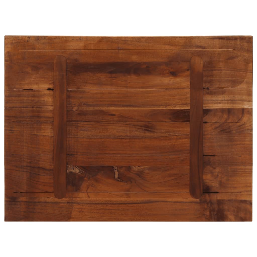 Table Top 80x50x3.8 cm Rectangular Solid Wood Reclaimed