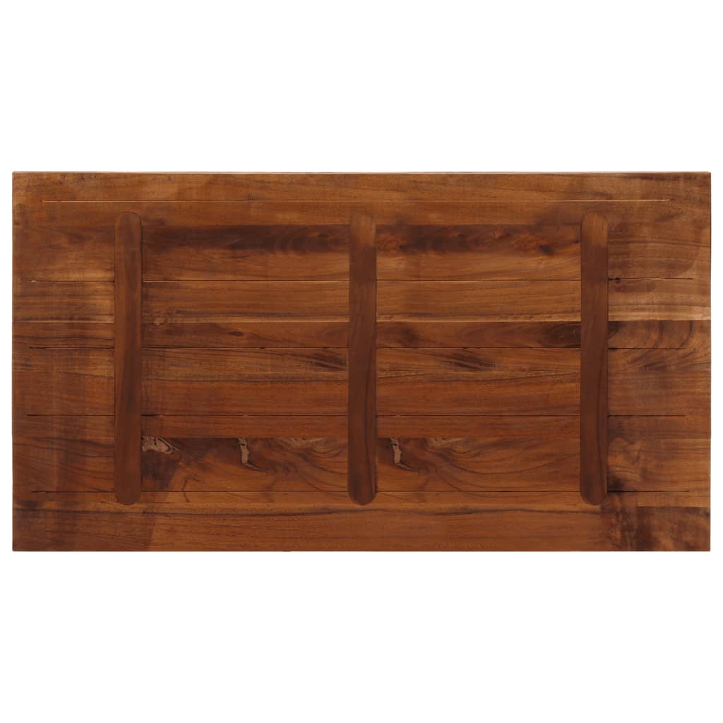 Table Top 100x50x3.8 cm Rectangular Solid Wood Reclaimed
