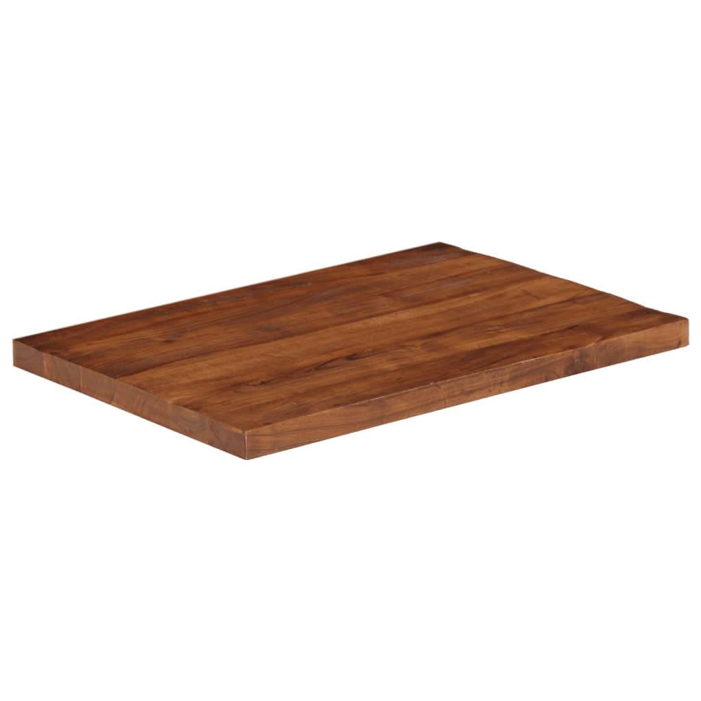 Table Top 80x70x2.5 cm Rectangular Solid Wood Reclaimed