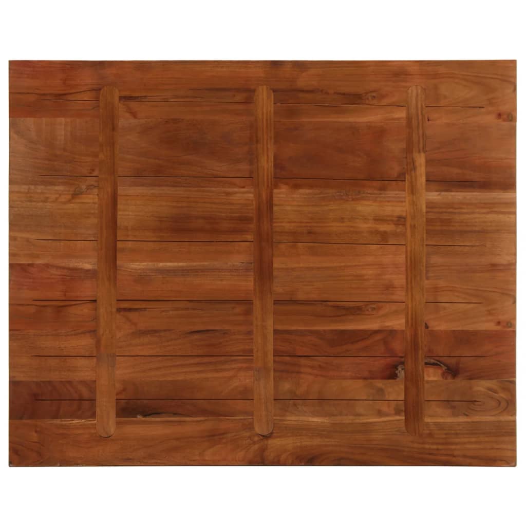 Table Top 90x80x2.5 cm Rectangular Solid Wood Reclaimed