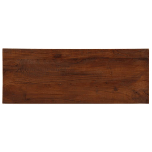Table Top 70x20x3.8 cm Rectangular Solid Wood Reclaimed