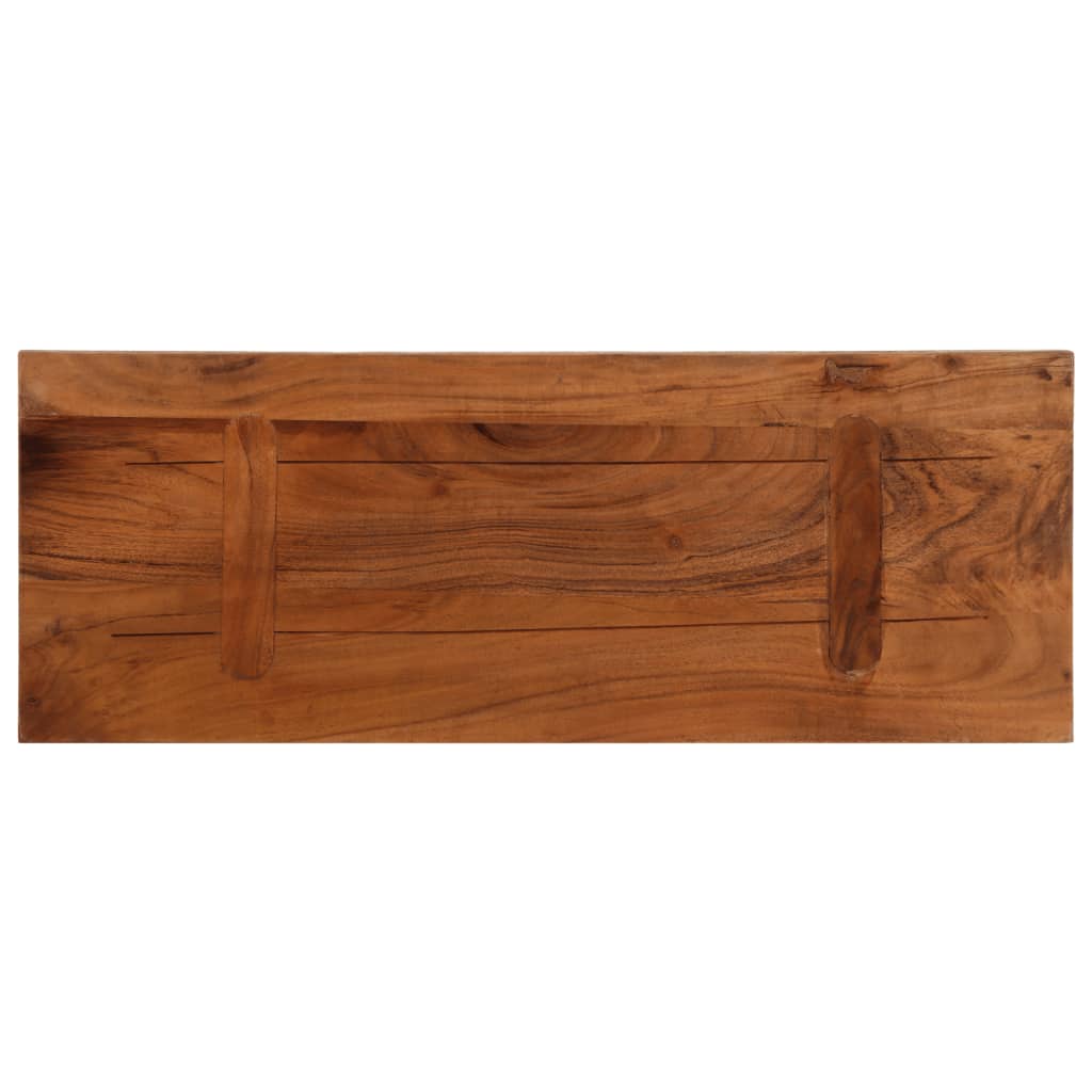 Table Top 90x20x3.8 cm Rectangular Solid Wood Reclaimed