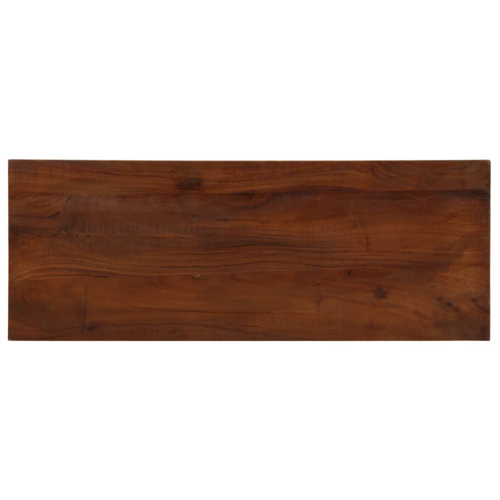 Table Top 80x30x3.8 cm Rectangular Solid Wood Reclaimed