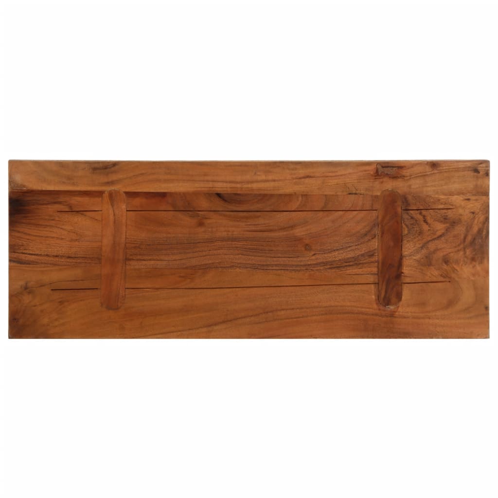 Table Top 80x30x3.8 cm Rectangular Solid Wood Reclaimed