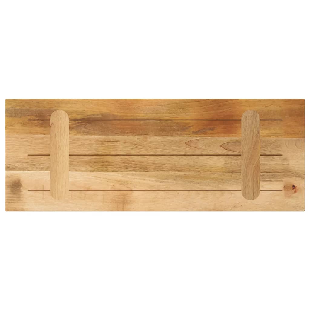 vidaXL Table Top 70x20x2.5 cm Rectangular Solid Wood Rough Mango