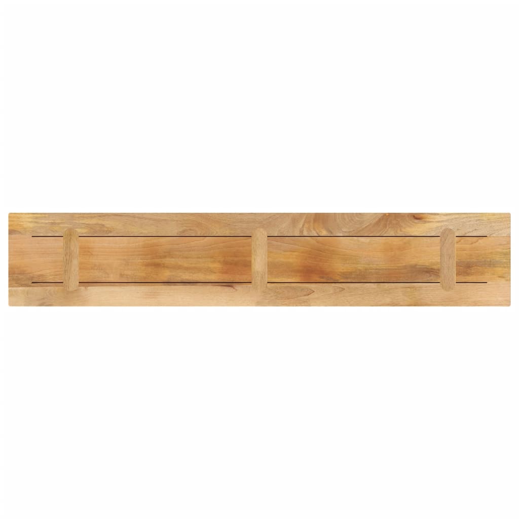 vidaXL Table Top 140x20x2.5 cm Rectangular Solid Wood Rough Mango