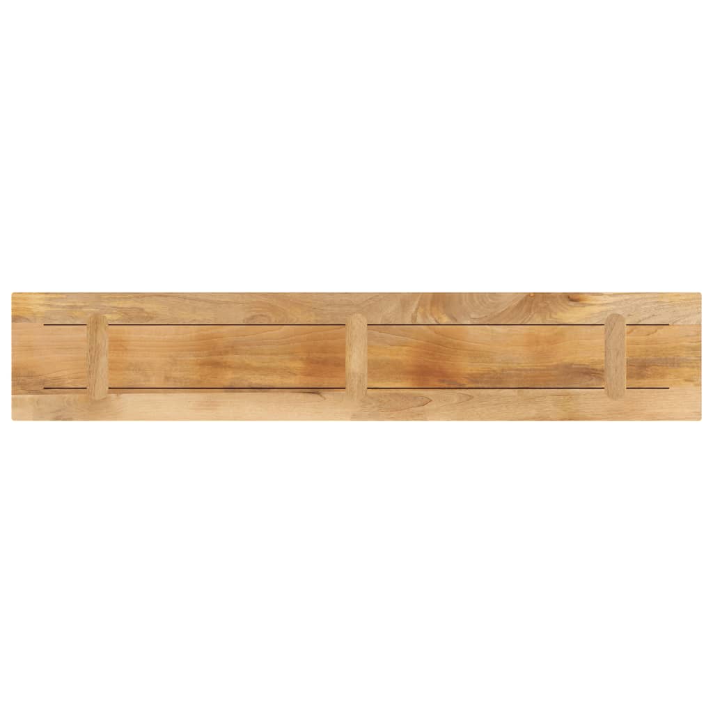 vidaXL Table Top 160x20x2.5 cm Rectangular Solid Wood Rough Mango