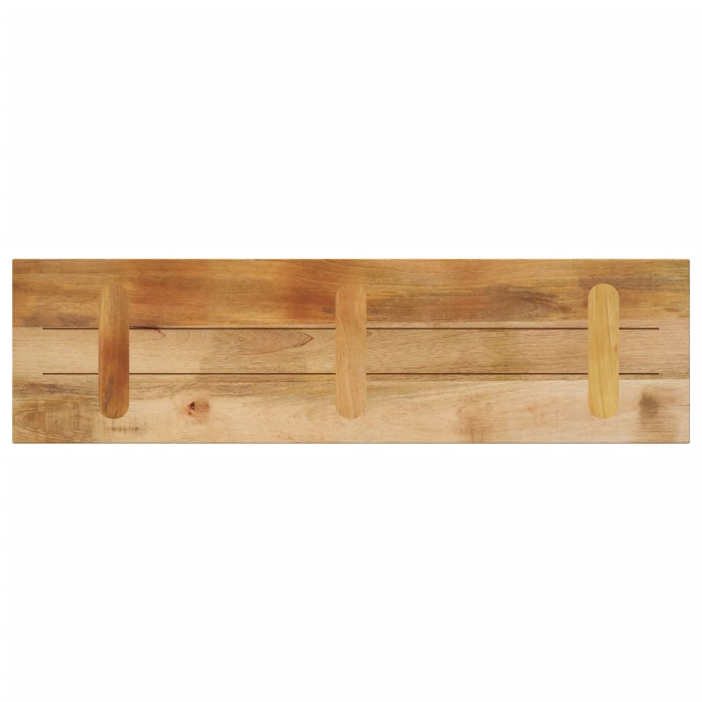 vidaXL Table Top 120x30x2.5 cm Rectangular Solid Wood Rough Mango