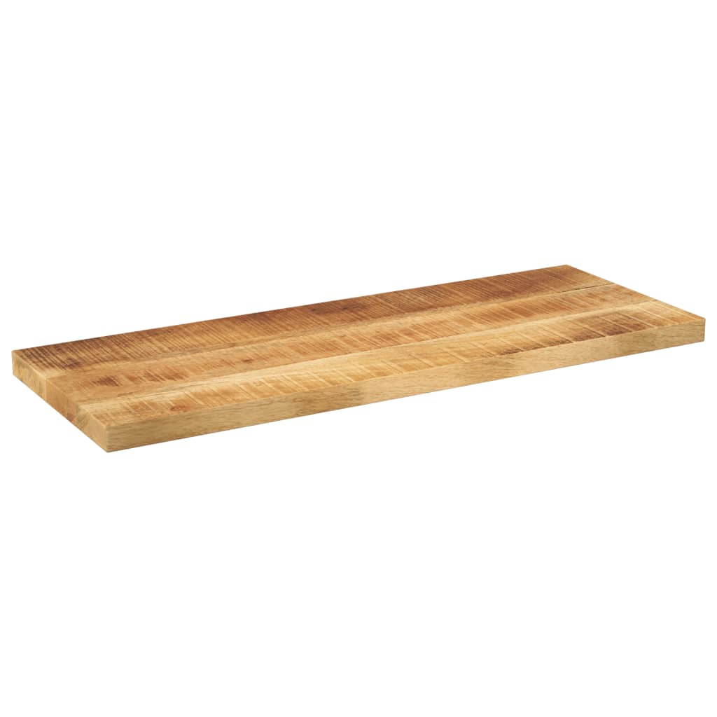 vidaXL Table Top 80x40x2.5 cm Rectangular Solid Wood Rough Mango