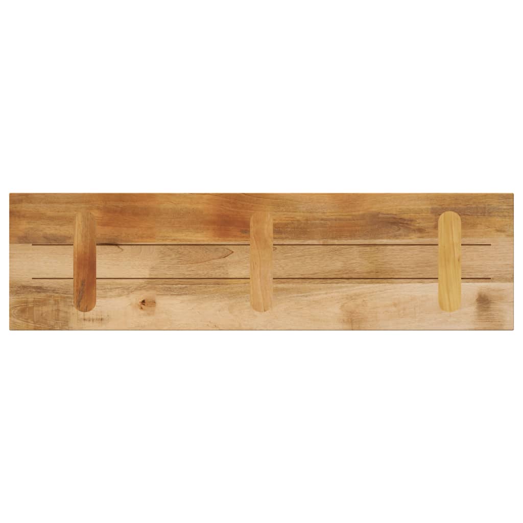 vidaXL Table Top 120x40x2.5 cm Rectangular Solid Wood Rough Mango