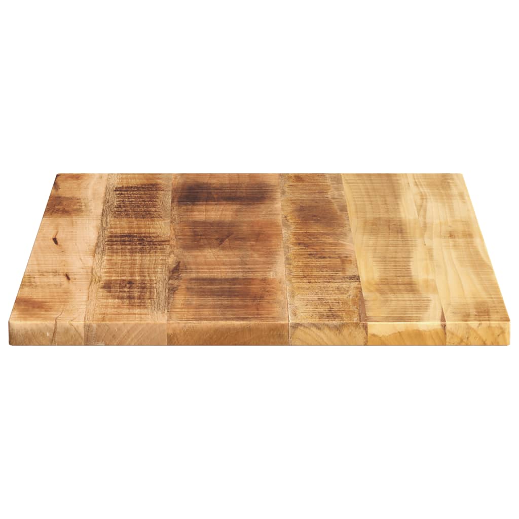 Table Top 80x50x2.5 cm Rectangular Solid Wood Rough Mango